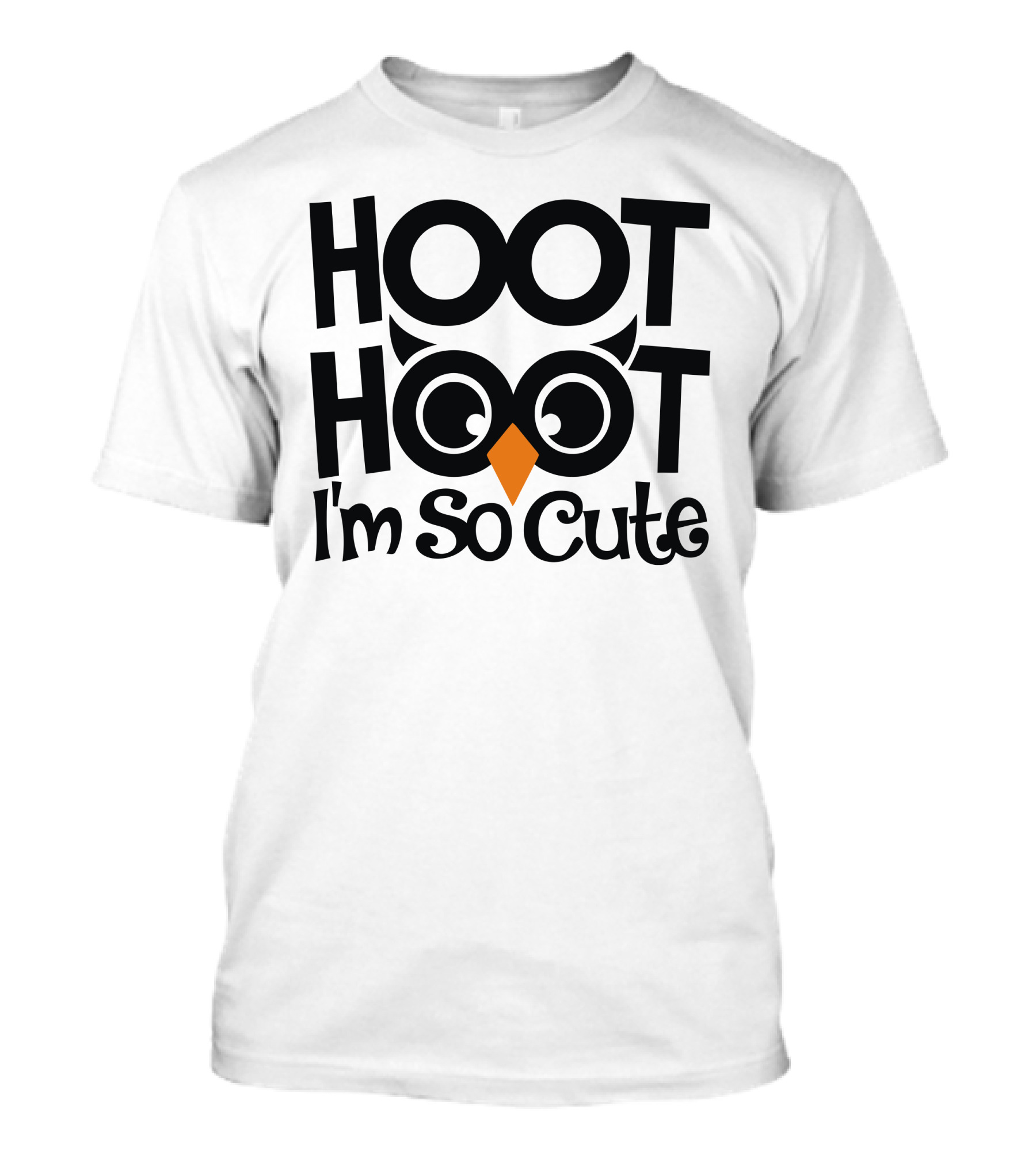 Hoot Hoot I'm So Cute Owl Face T-Shirt
