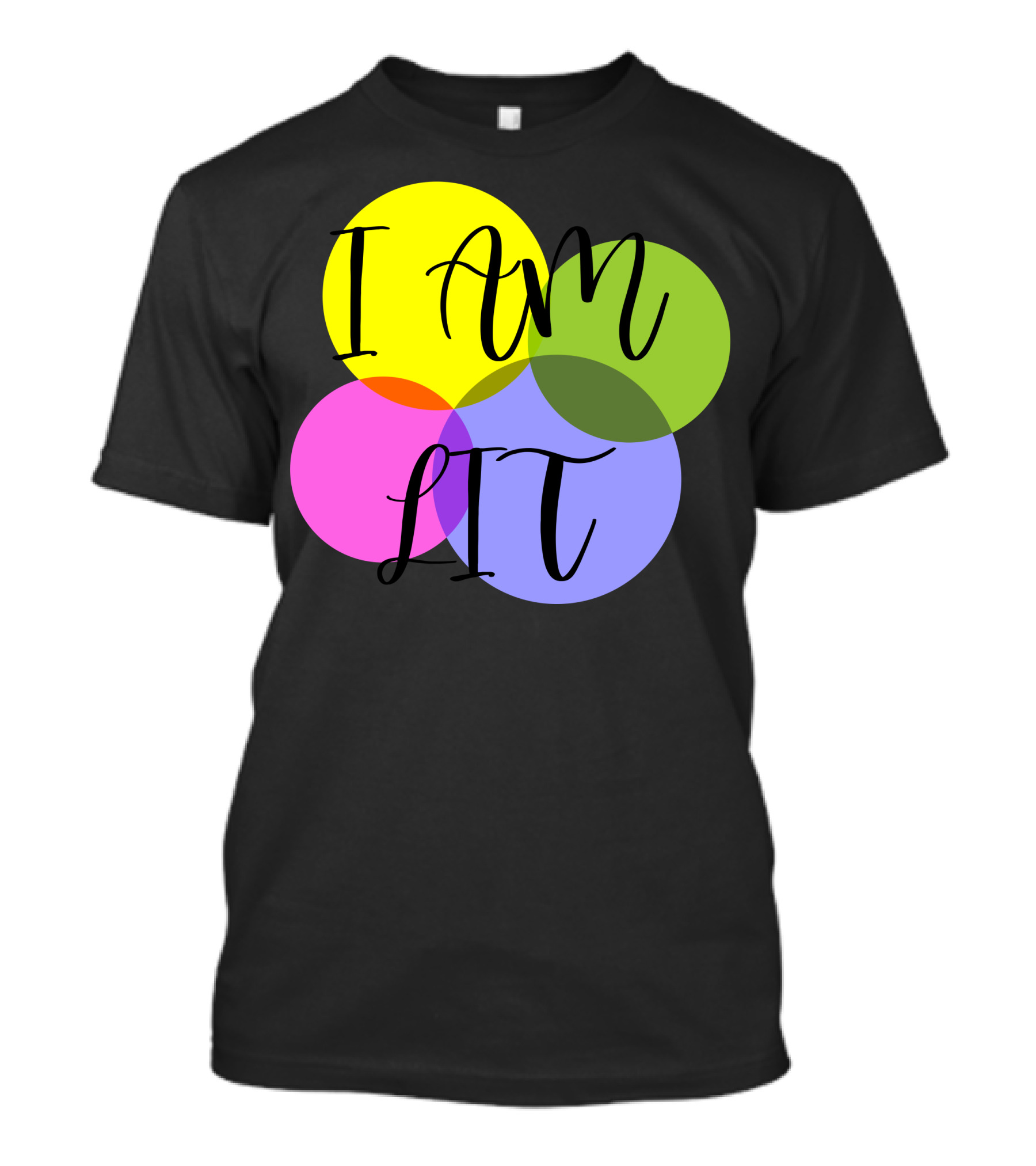 I Am Lit Vibrant Overlapping Circles T-Shirt