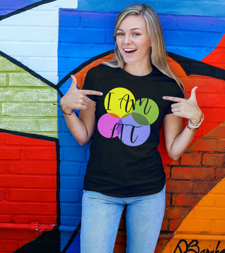 I Am Lit Vibrant Overlapping Circles T-Shirt