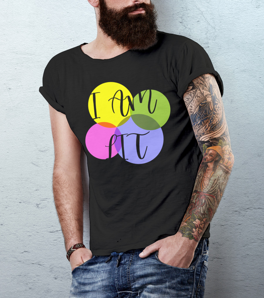 I Am Lit Vibrant Overlapping Circles T-Shirt