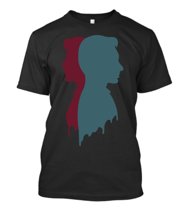 Intersection Dual Silhouette Humor Geek T-Shirt