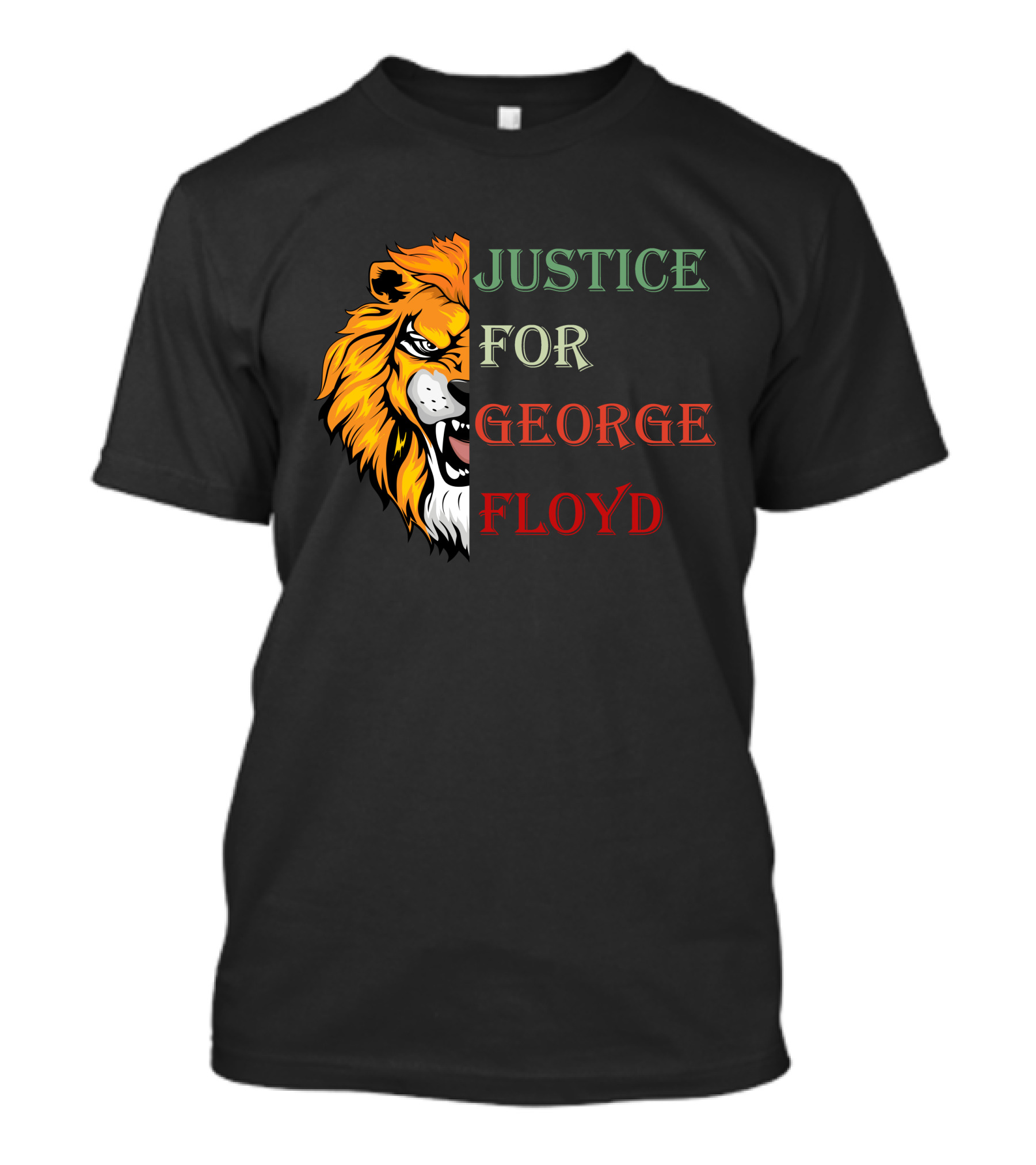 Justice For George Floyd Lion T-Shirt