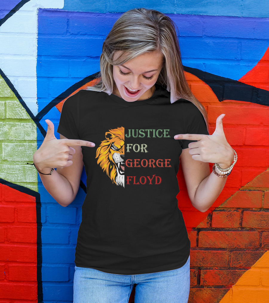 Justice For George Floyd Lion T-Shirt