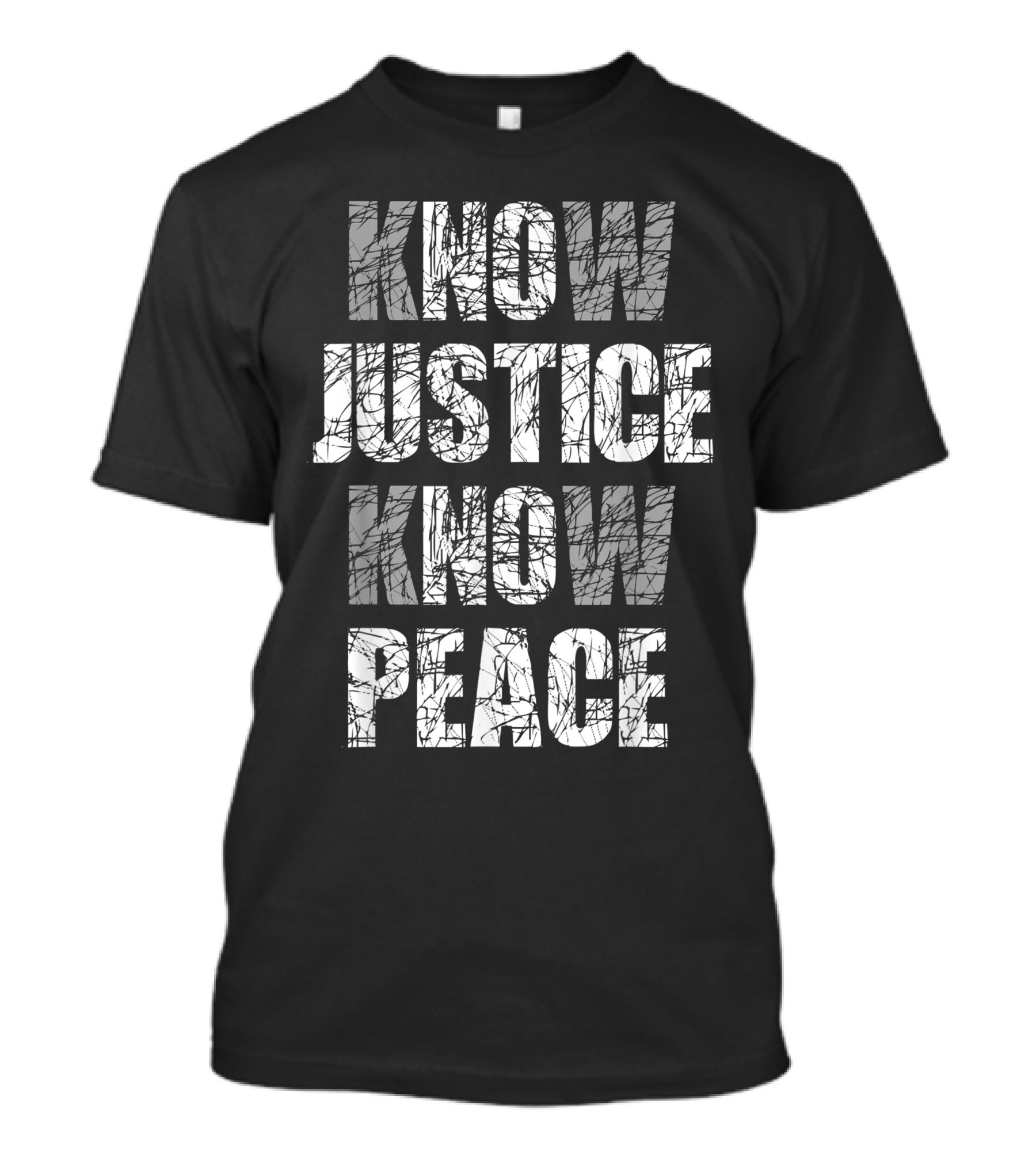 Know Justice Know Peace Black Pride History Protest T-Shirt