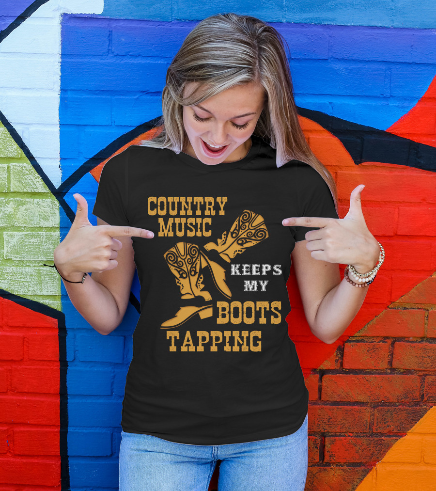 Country Music Keeps My Boots Tapping T-Shirt