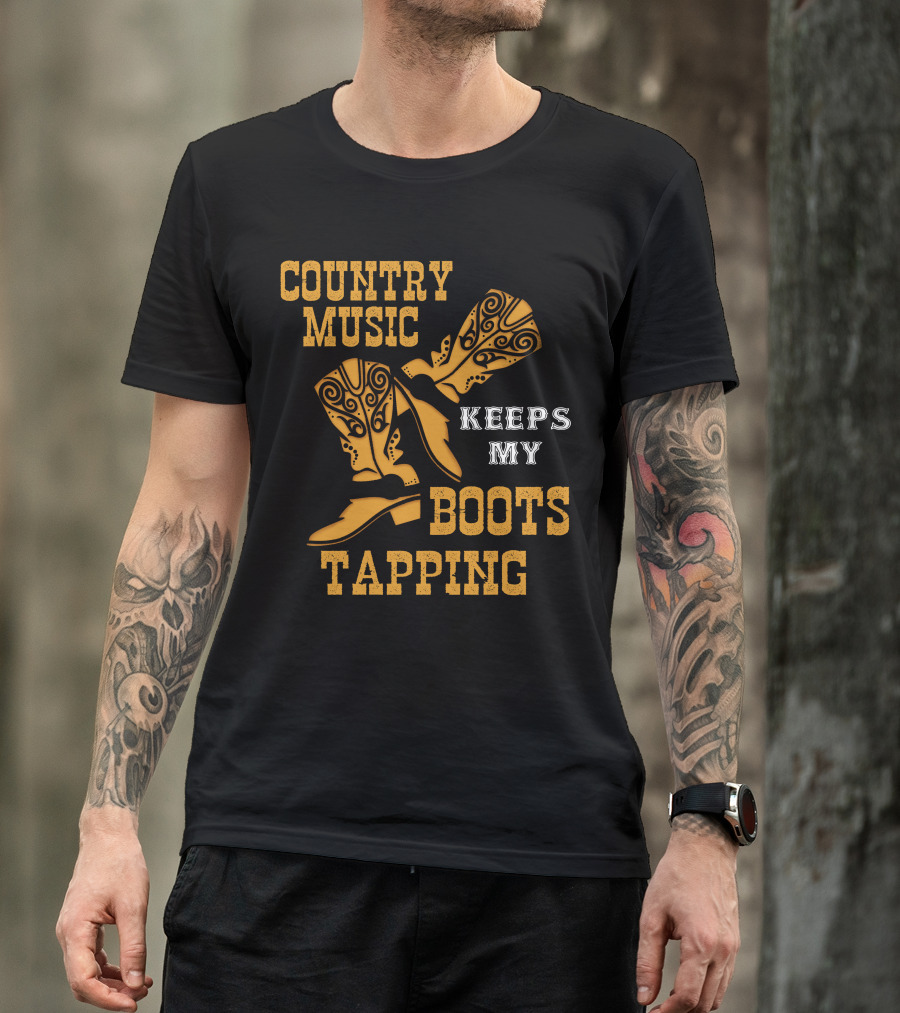 Country Music Keeps My Boots Tapping T-Shirt