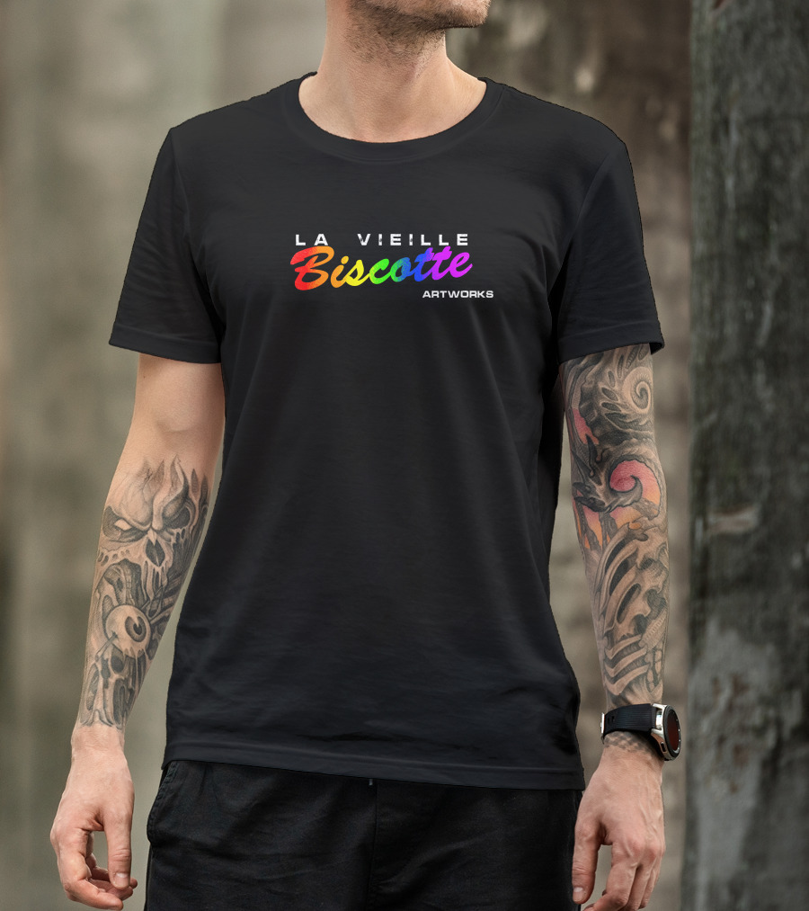 La Vieille Biscotte Artworks Black Color Tri Blend T-Shirt