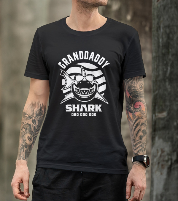 Granddaddy Shark Doo Doo Doo Mens Grandpa T-Shirt