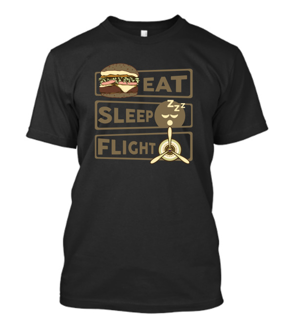 Eat Sleep Flight Model Aircraft Pilot Model Pilot T-Shirt