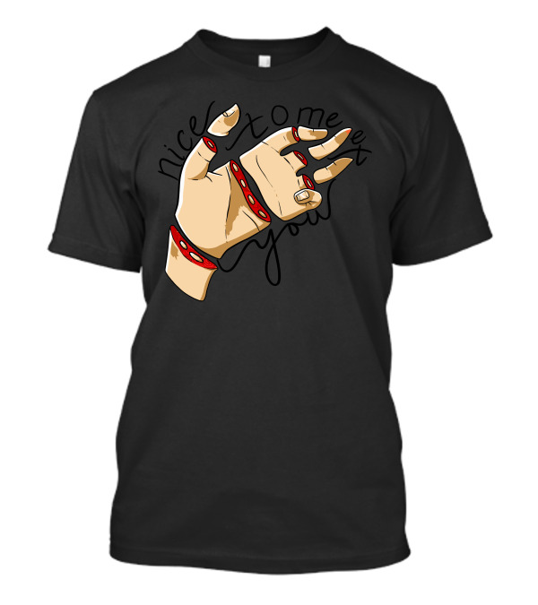 Nice To Meet You Disjointed Hand T-Shirt