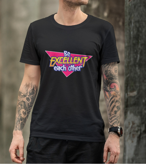 Be Excellent To Each Other Retro Triangle T-Shirt