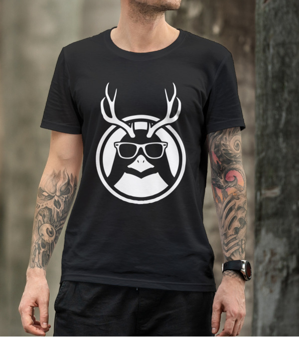 Penguindeer Cool Sunglasses Antlers T-Shirt