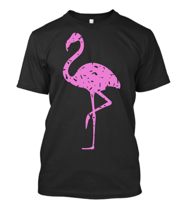 Pink Flamingo Retro Memphis T-Shirt