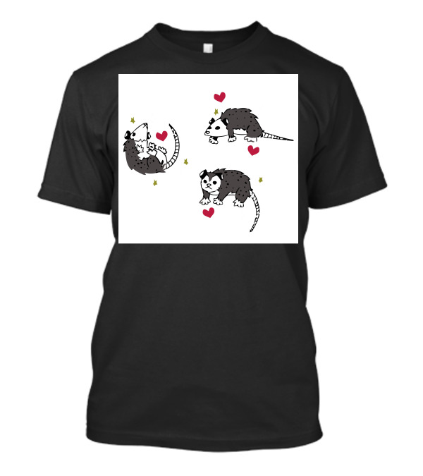 Possums With Hearts And Stars T-Shirt