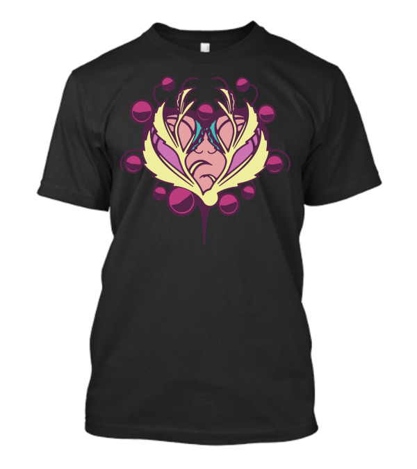 Purple Flower Artistic Mandala T-Shirt