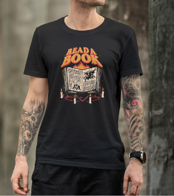 Read A Book Embrace The Magic With Mystical Flames And Enchanted Rituals T-Shirt