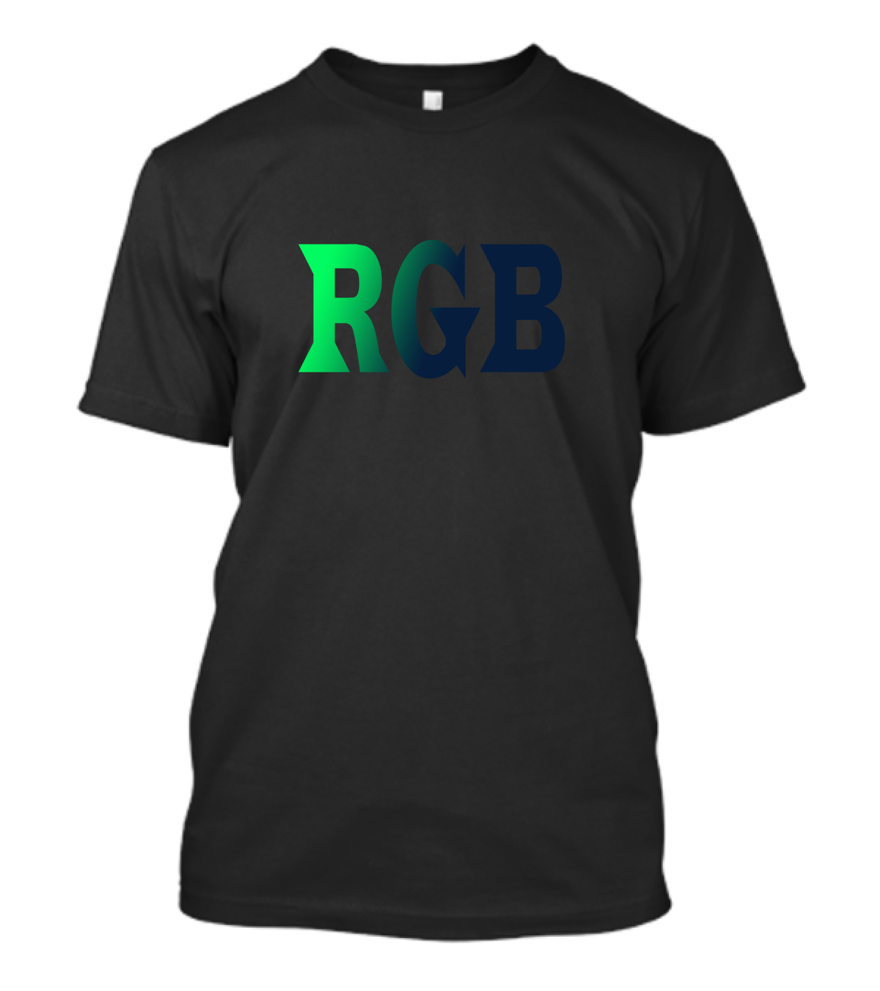 RGB Green To Blue Gradient T-Shirt