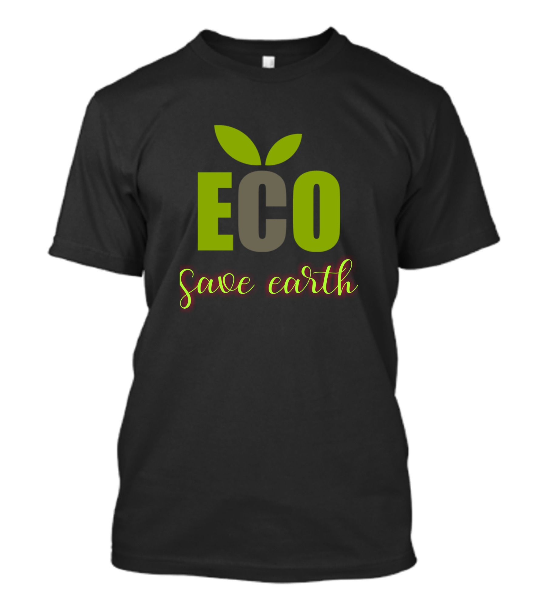 Save Earth ECO Green Leaf T-Shirt