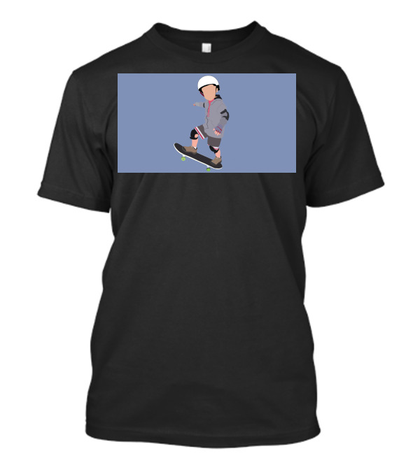 Skateboard Kid In Helmet And Gear T-Shirt