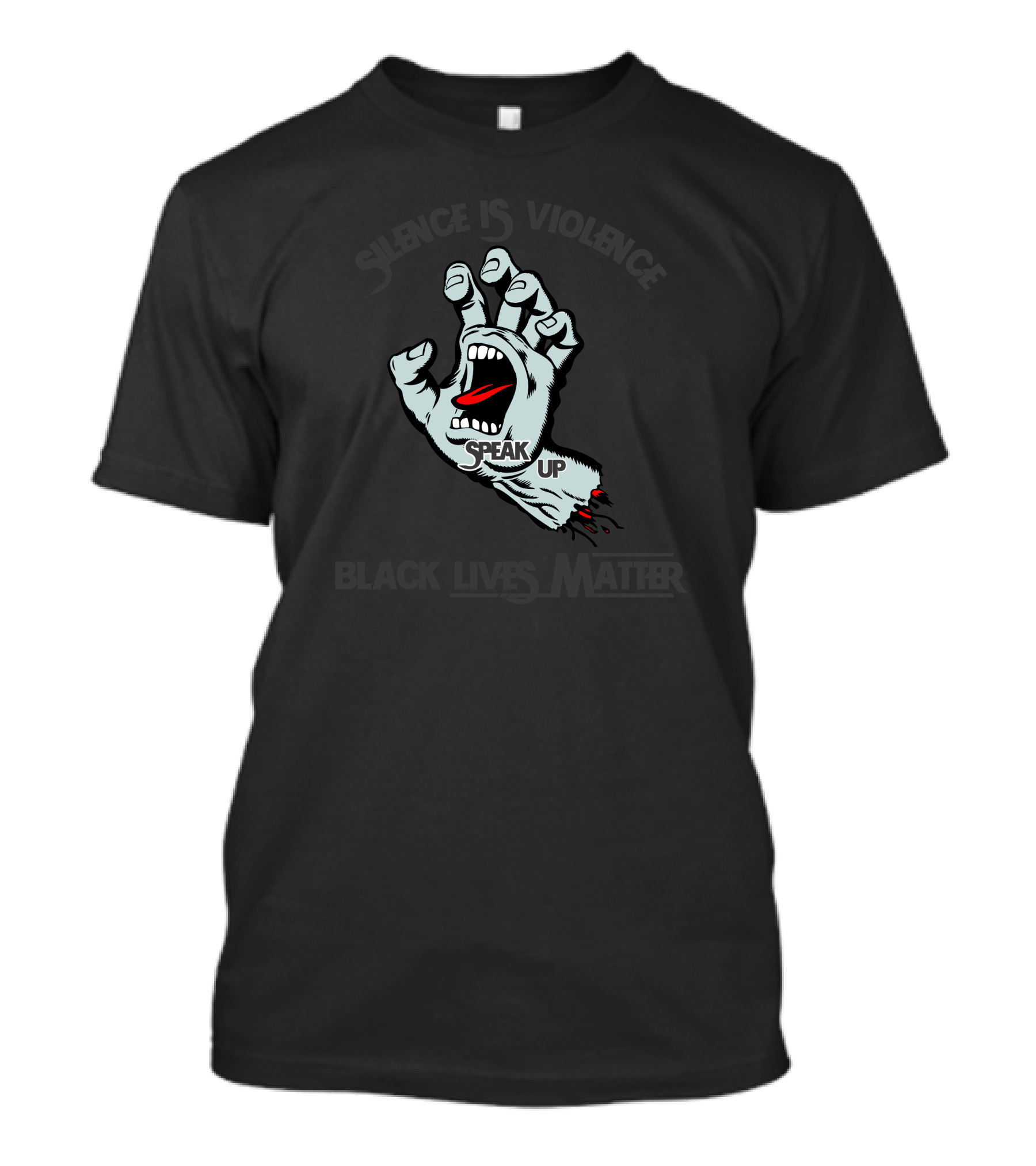 Silence Is Violence Hand Speak Up Black Lives Matter T-Shirt