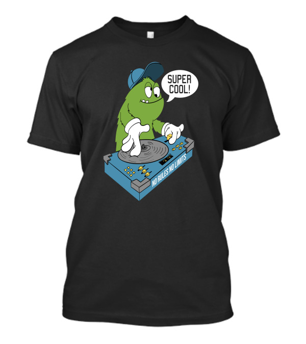 Super Cool Dj Monster No Rules No Limits T-Shirt