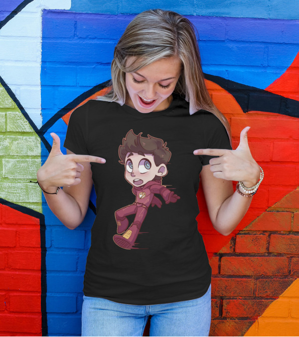 The Flash Chibi Character Low Poly Zoomout Effect T-Shirt