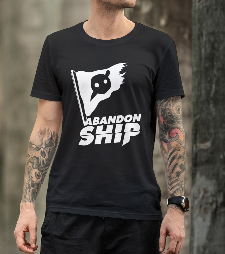 Abandon Ship Distressed Flag T-Shirt