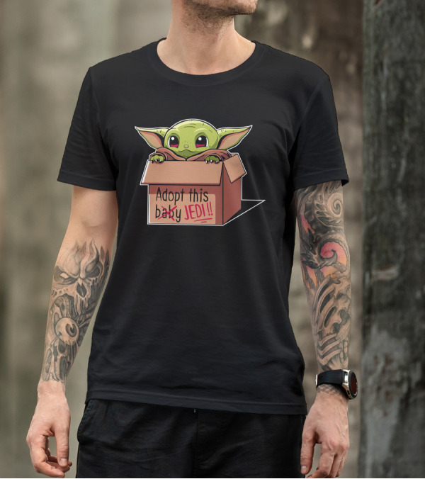 Adopt This Baby Jedi In Box Iconic Star Wars T-Shirt
