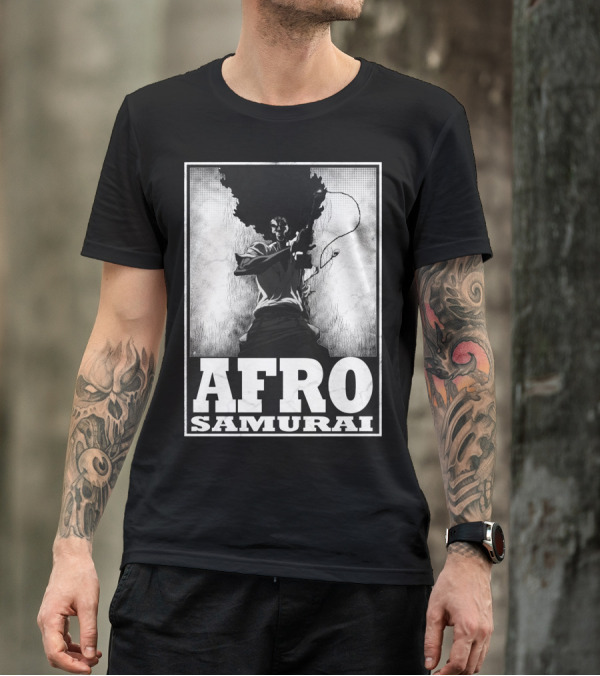Afro Samurai Afro Hair Warrior Iconic T-Shirt