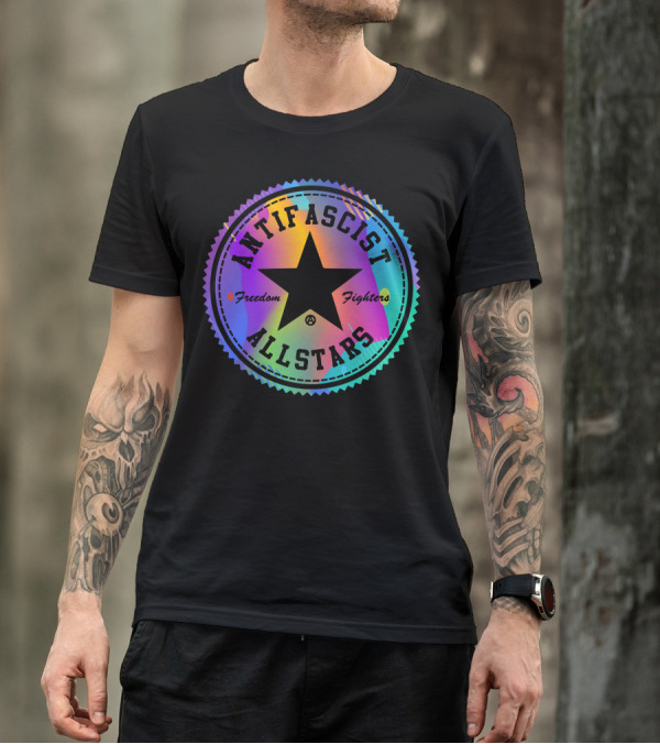 Antifascist Allstars Freedom Fighters Starburst T-Shirt