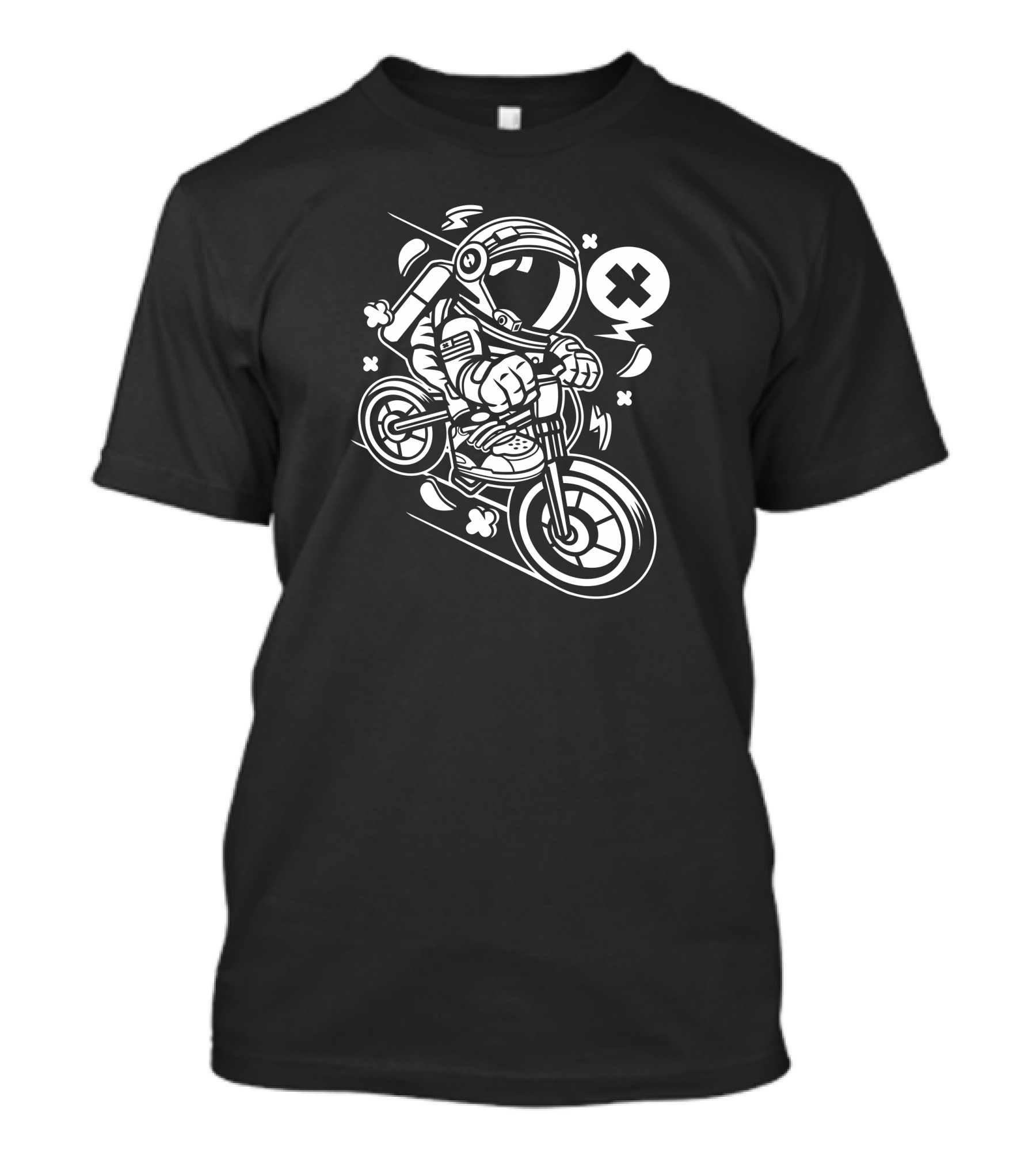 Astronaut BMX Adventure Downhill T-Shirt
