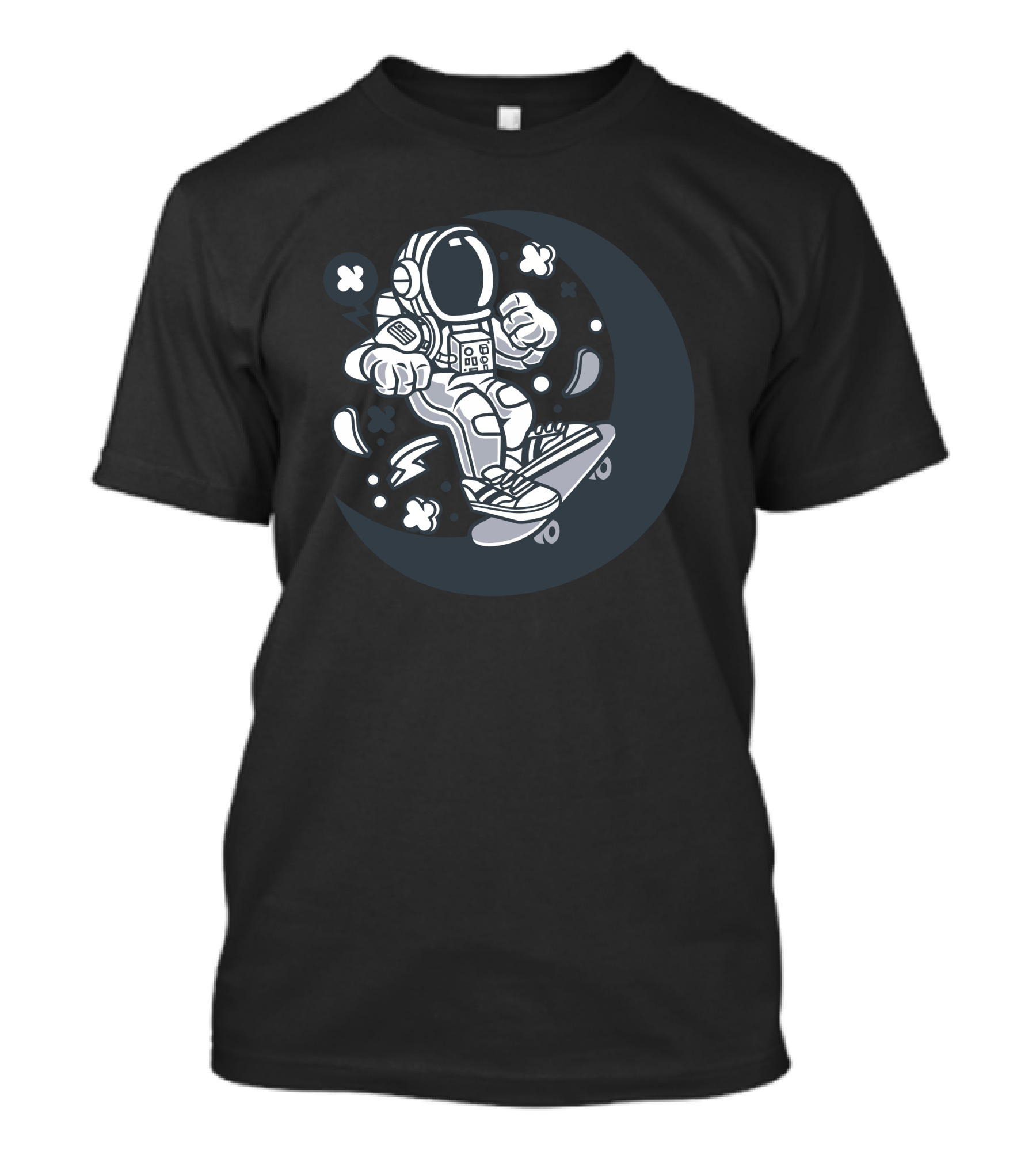 Astronaut Skater Moon Adventure T-Shirt