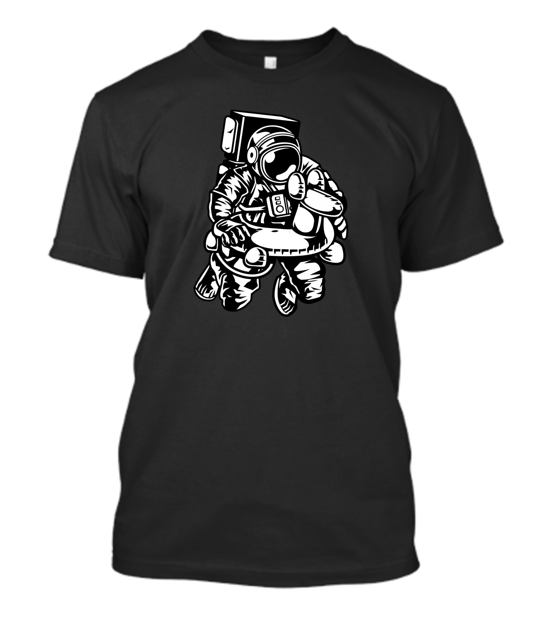 Astronaut Swimming With Float Ring T-Shirt