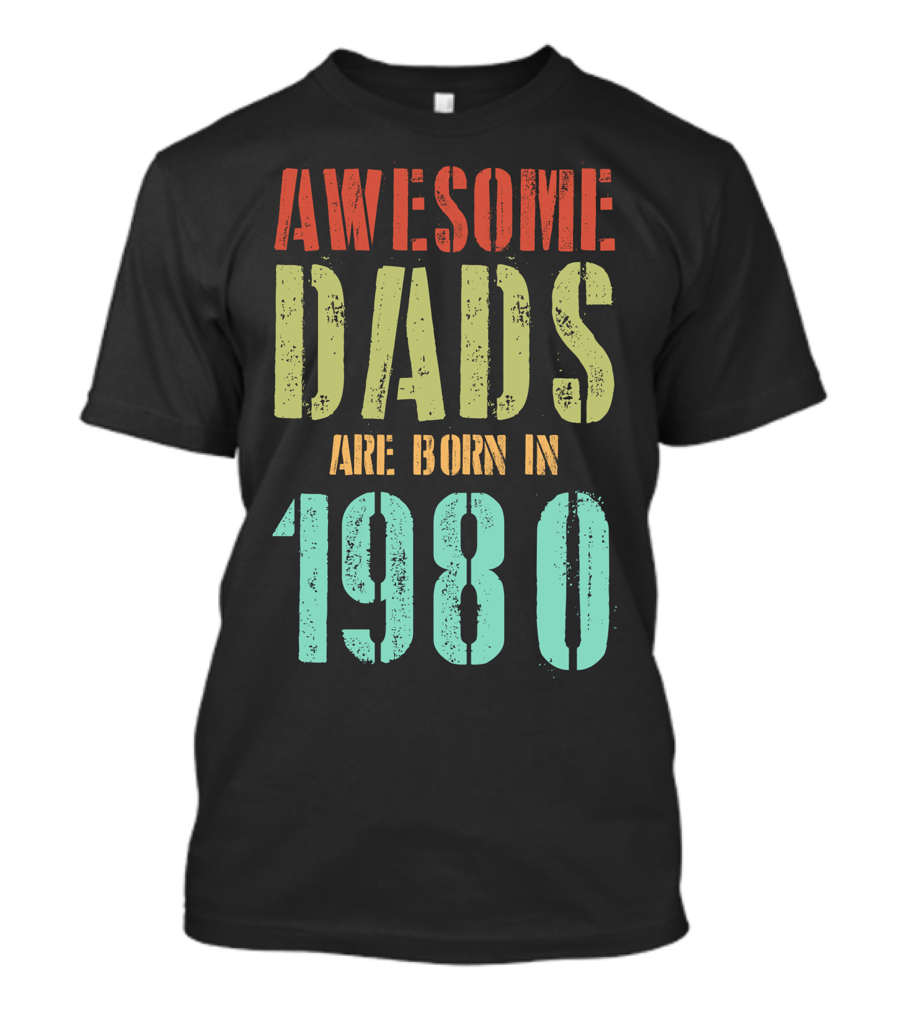 Awesome Legendary Dads Born In 1980 T-Shirt