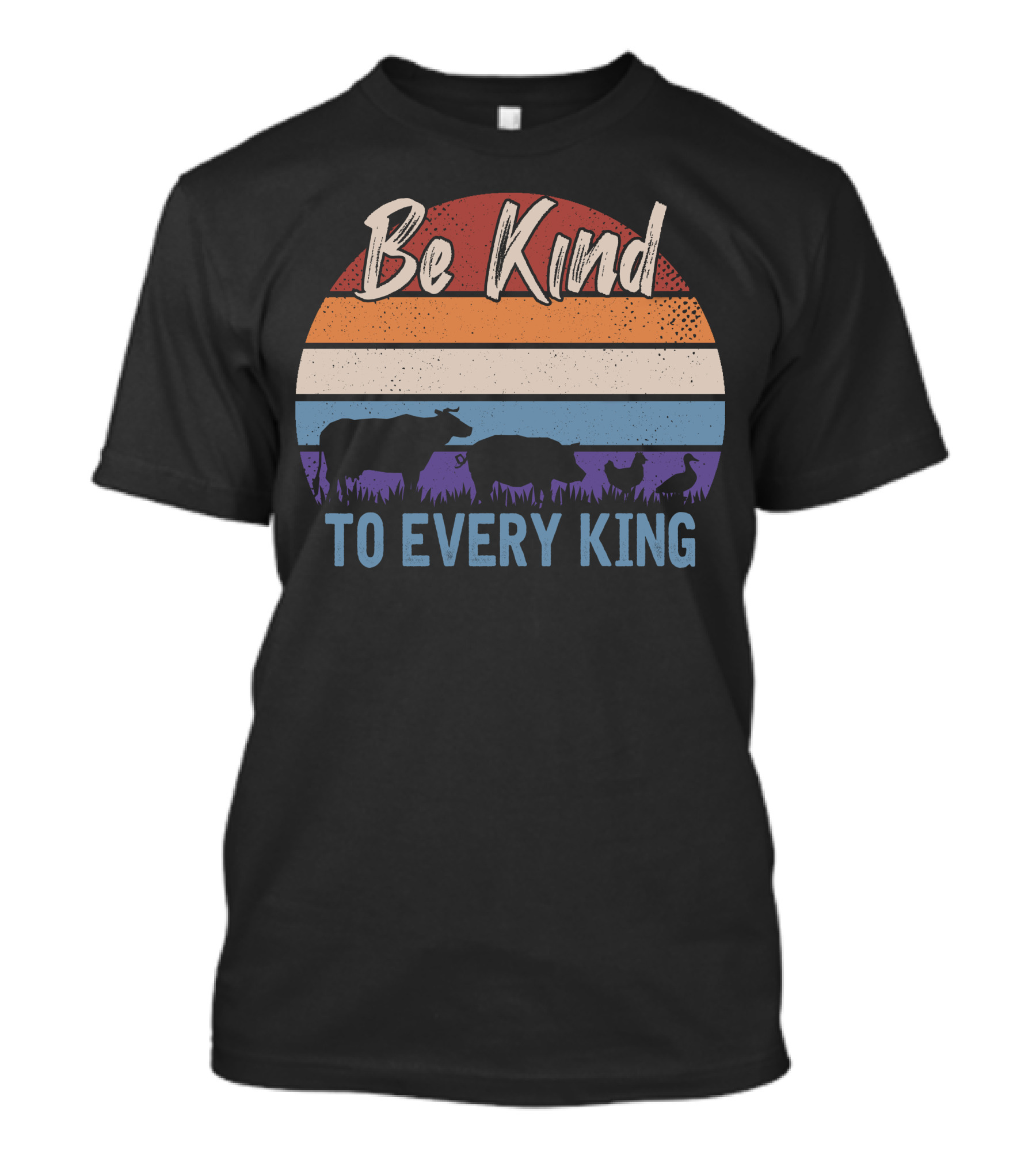 Be Kind To Every King Sunset Farm Animal T-Shirt