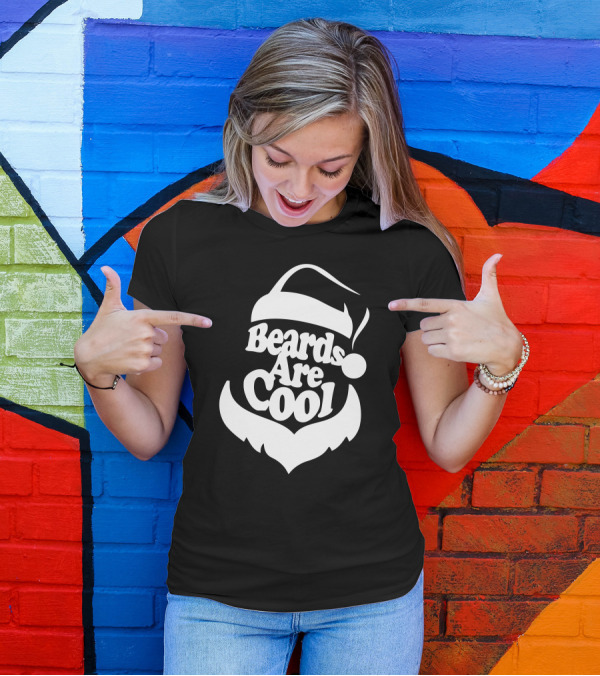 Santa Hat Beards Are Cool T-Shirt