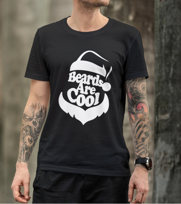 Santa Hat Beards Are Cool T-Shirt
