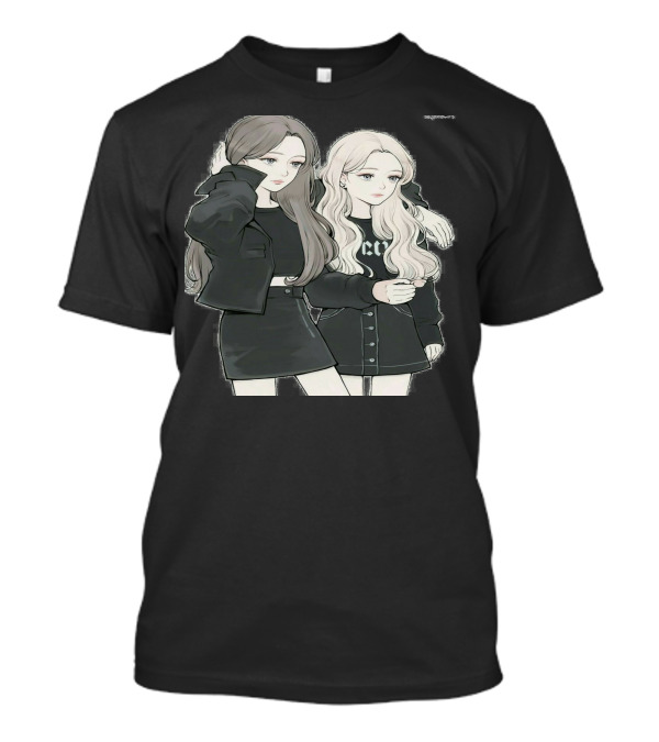 Besties Aesthetic Anime Girls Fashion T-Shirt