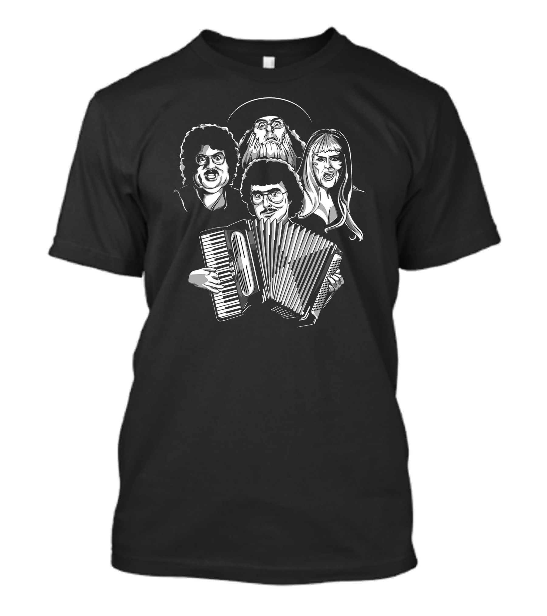 Bohemian Polka Accordion Quartet Shirt Featuring Iconic Elements T-Shirt