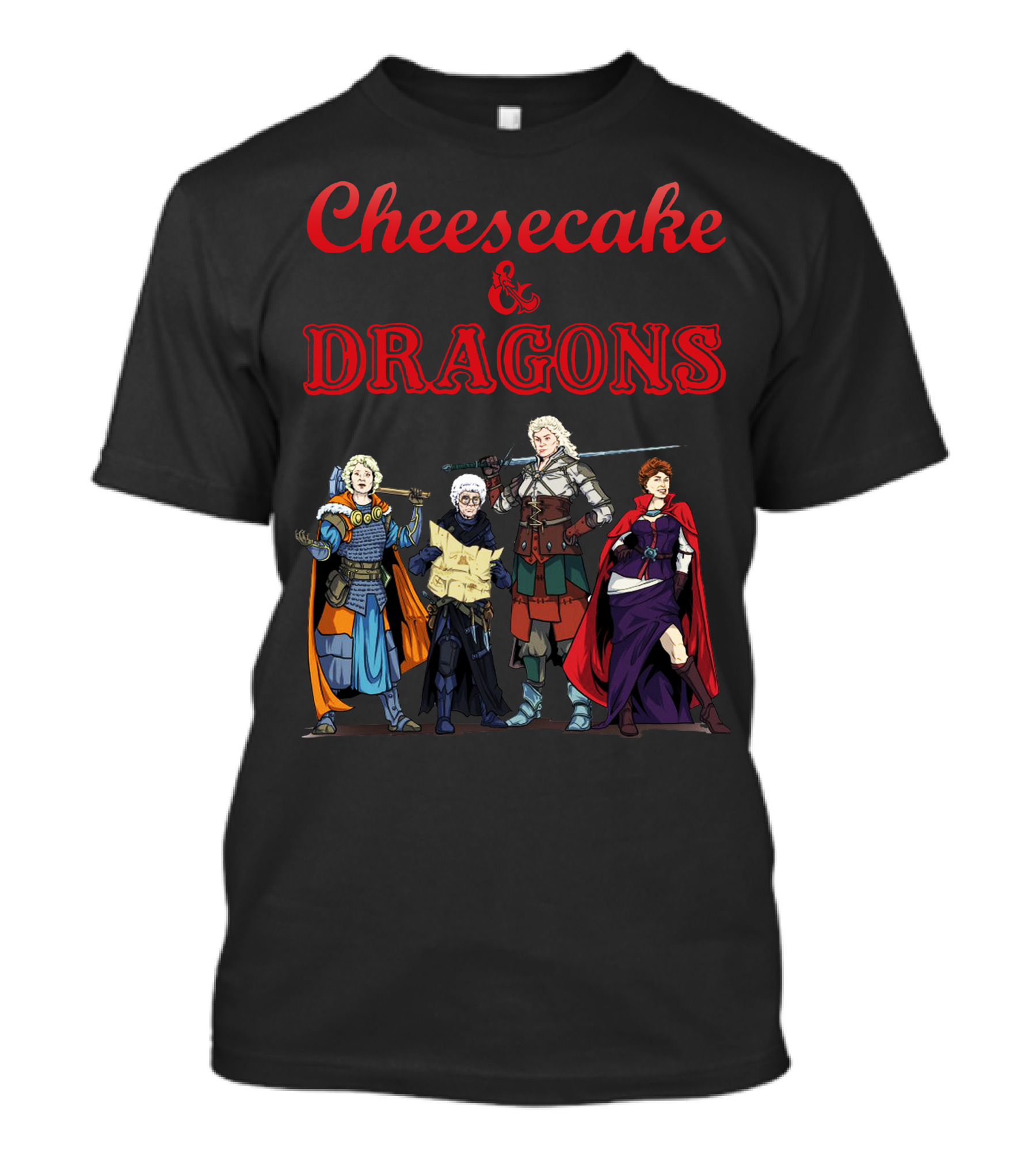 Cheesecake Dragons And Fantasy Characters T-Shirt