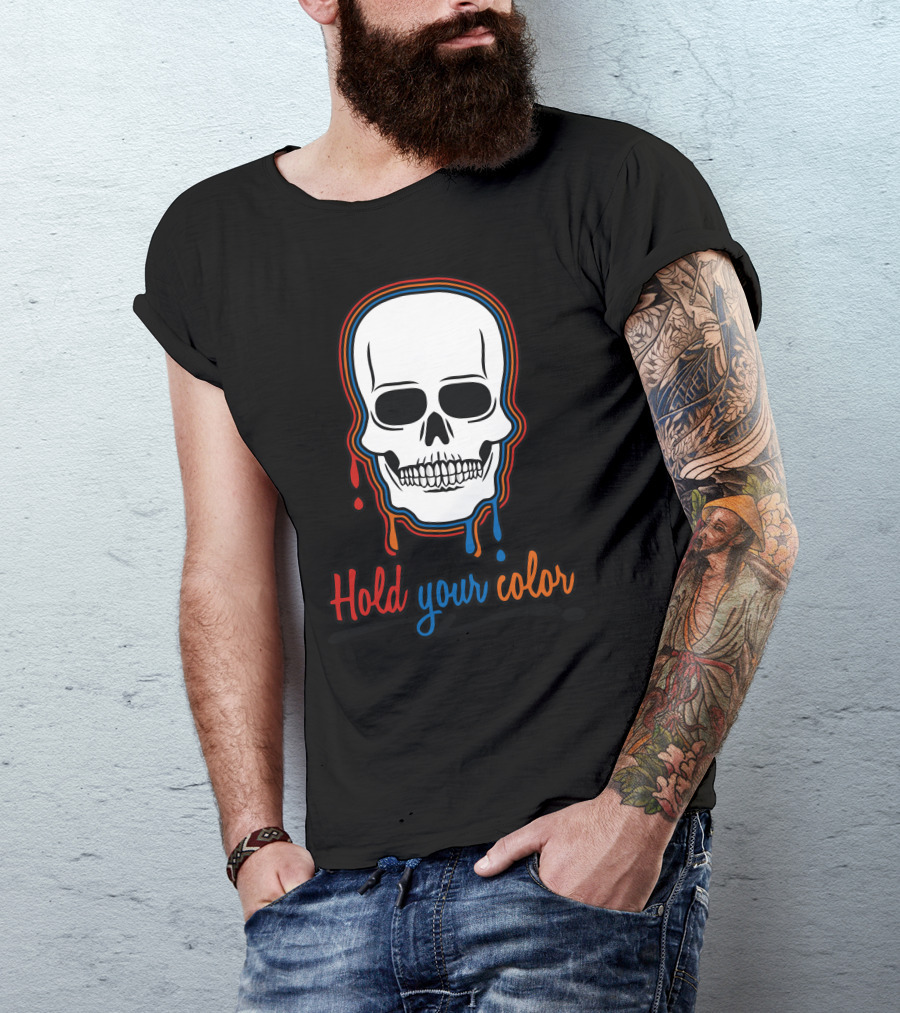 Hold Your Color Skull T-Shirt