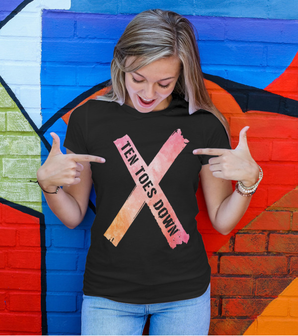 Deestroying Ten Toes Down TTD Merch X Symbol Awesome T-Shirt