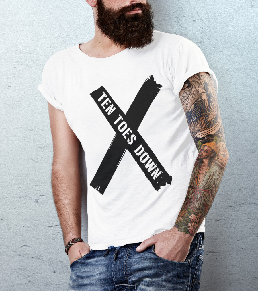 Deestroying Ten Toes Down TTD Merch X T-Shirt