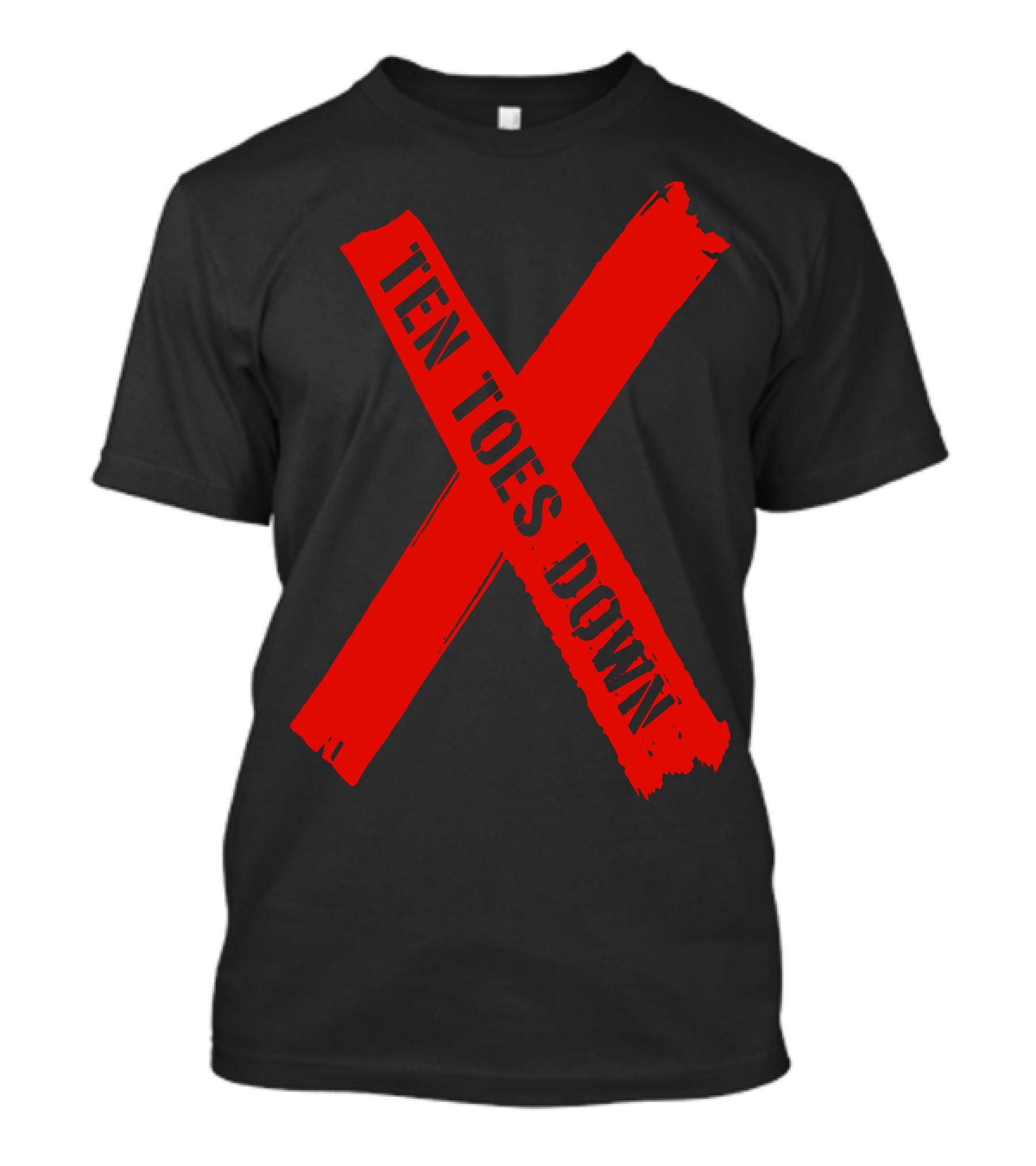 Deestroying Ten Toes Down Red X Ttd Merch T-Shirt