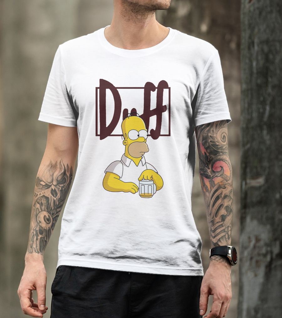 Duff Homer The Simpsons Beer T-Shirt