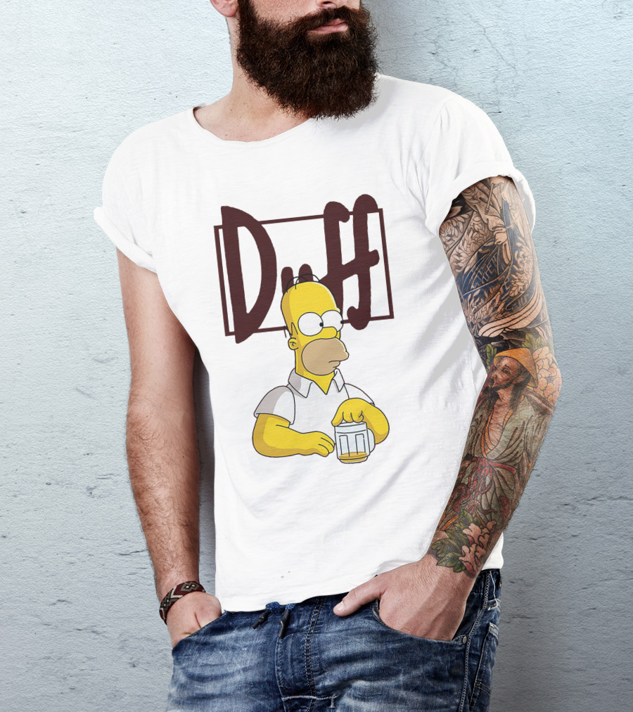 Duff Homer The Simpsons Beer T-Shirt