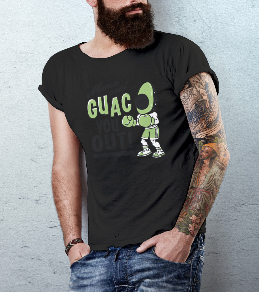 Mama Said Guac You Out Boxing Avocado T-Shirt