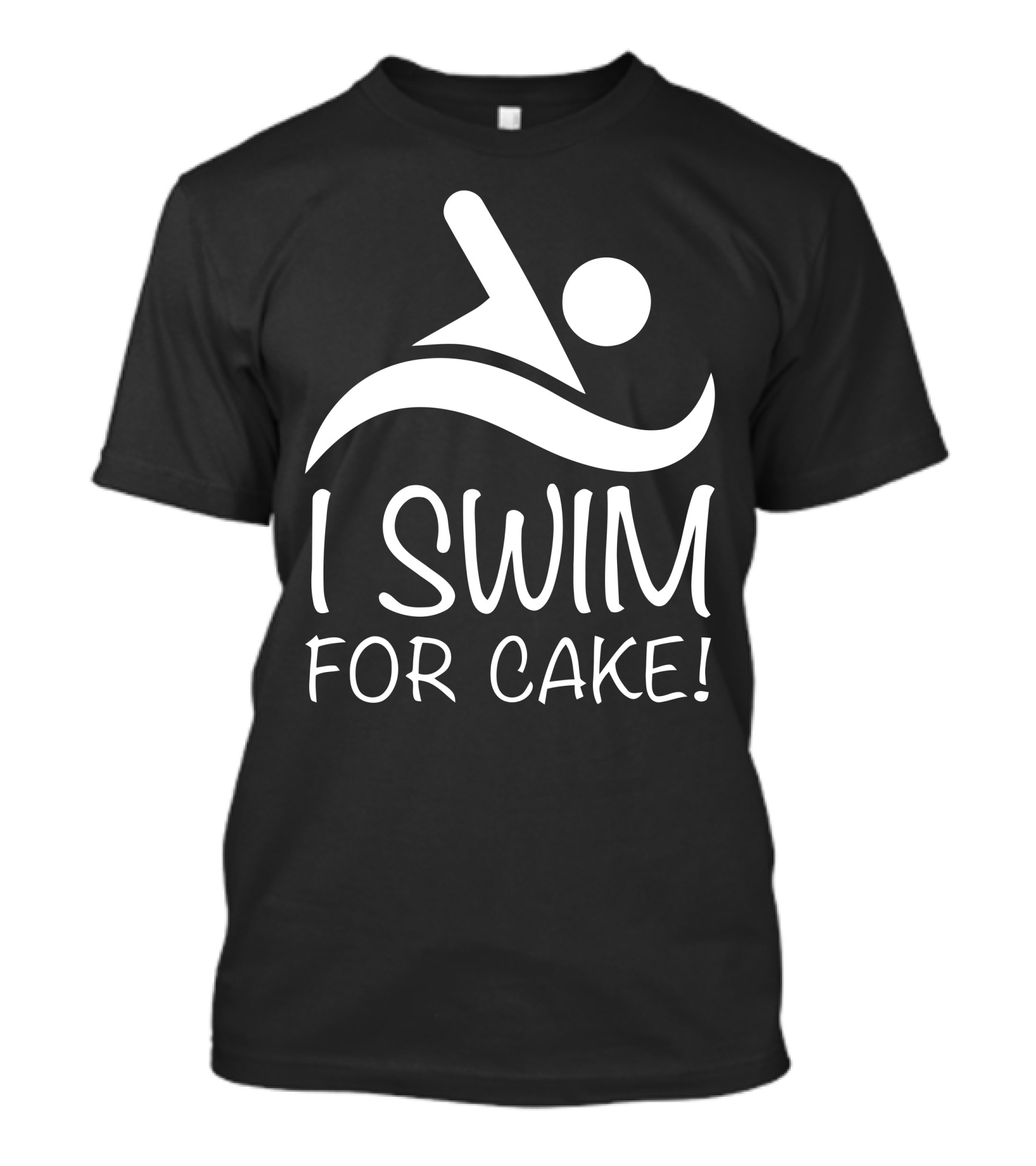I Swim For Cake Swimmer Enthusiast Motivation T-Shirt