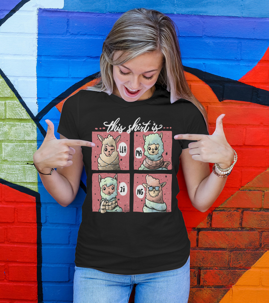 This Shirt Is Llamazing Llama Comic T-Shirt