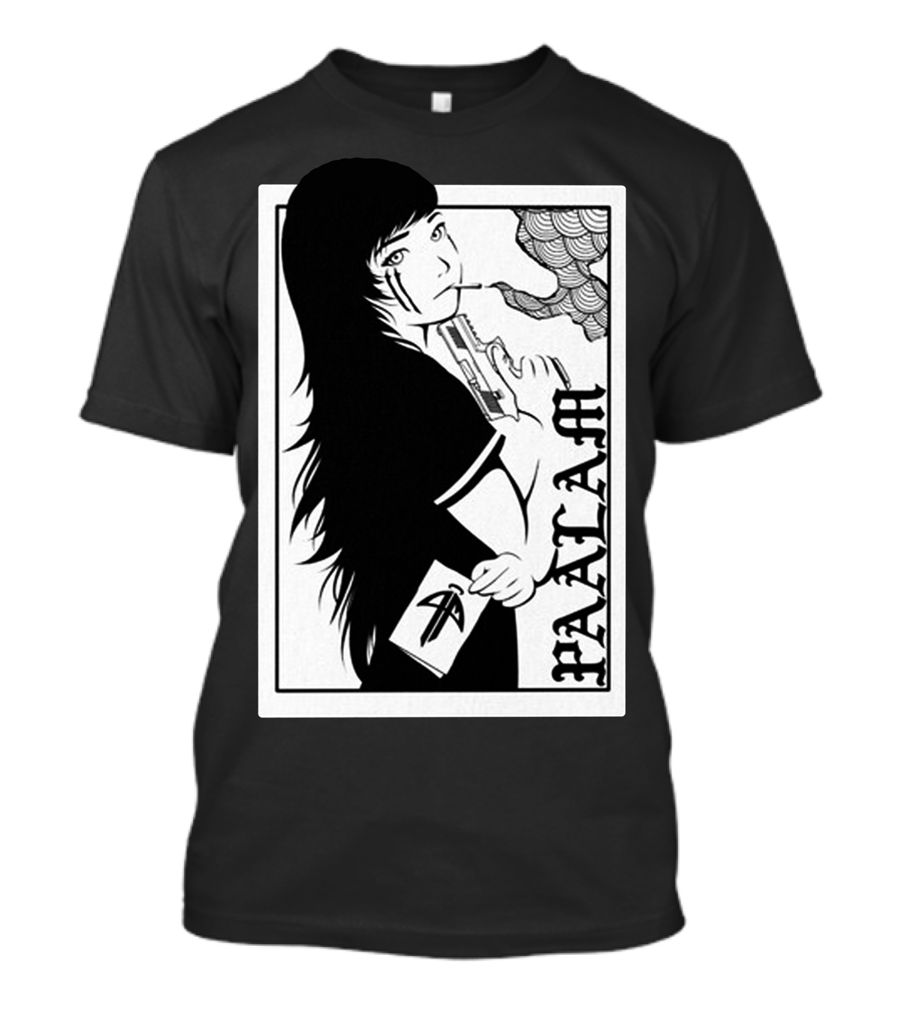 Paalam Playing Card Woman With Gun And Envelope T-Shirt